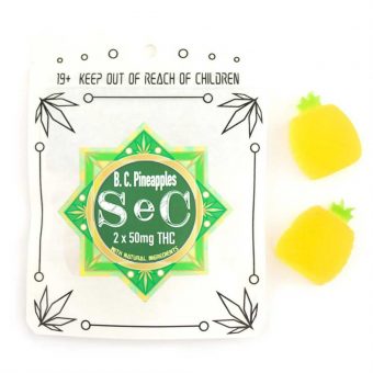 Products by SeC - BC Pineapples Gummies 100mg