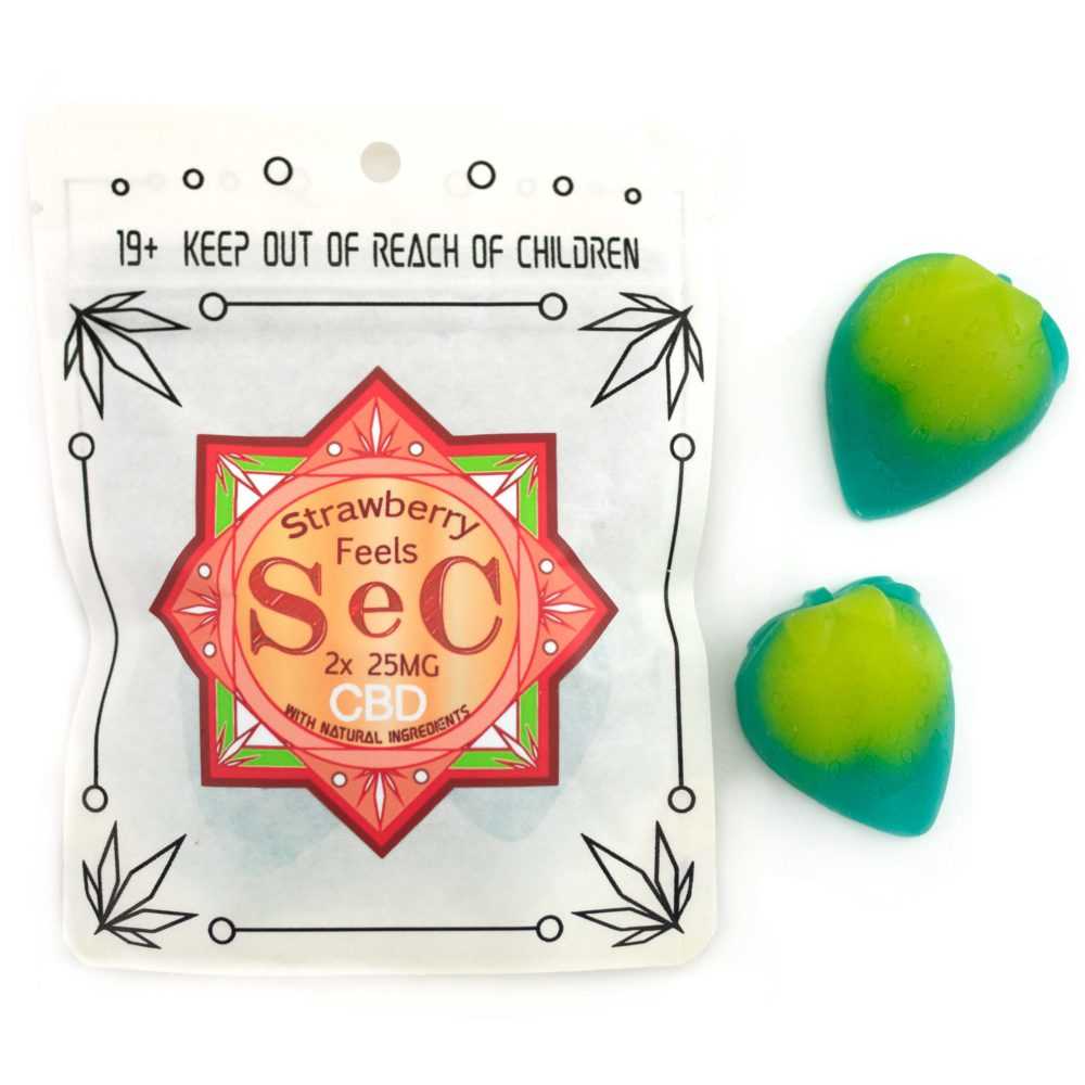 Products by SeC - Strawberry Feels CBD Gummies 50mg