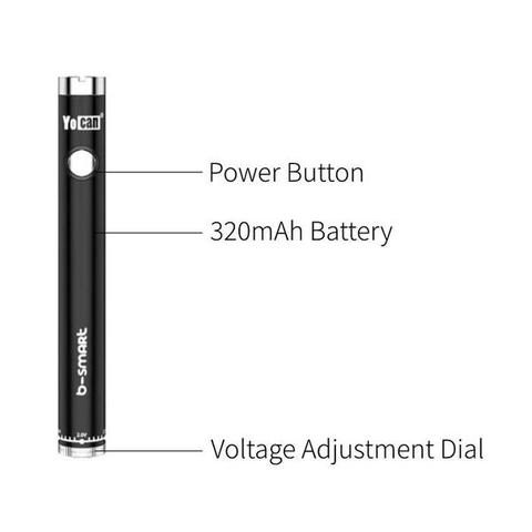 Yocan B-Smart Variable Voltage Vape Battery (320mAh) - Image 3