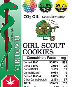 Alternative view of Viridesco - CO2 Oil Carts (1 Gram)