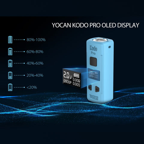 Yocan Kodo Pro Variable Voltage Vape Battery (400mAH) - Image 2
